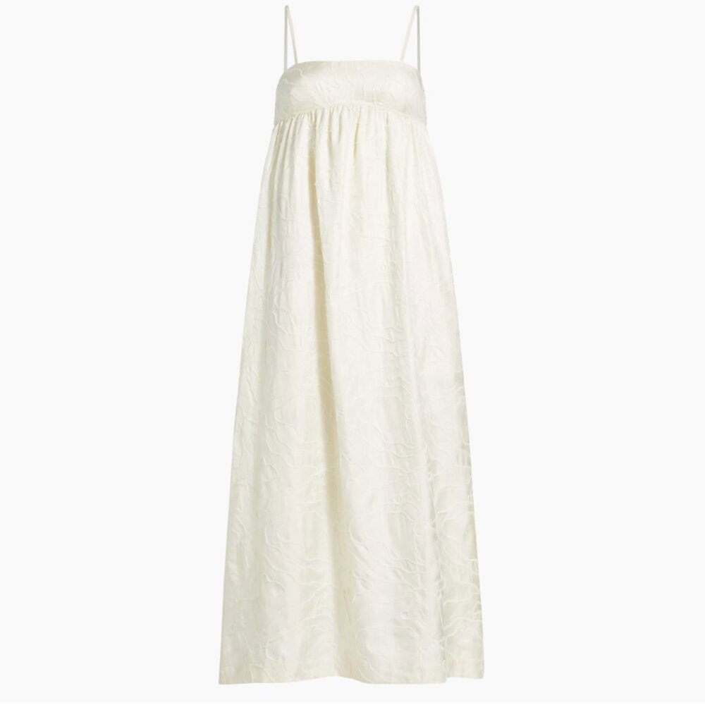 LouLou Studio Cavola Embroidered Silk Maxi Dress (NWT) - Picture 2 of 6